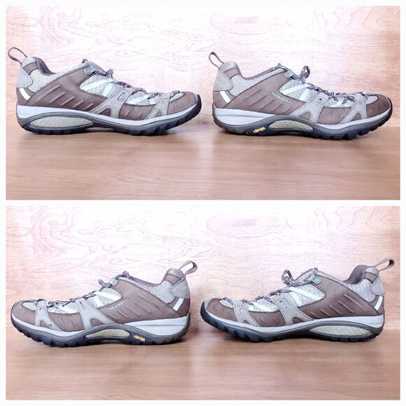 Merrell Siren Sport Hiking Shoes Women 8 Olive Trail Performance Vibram Outdoors - Picture 6 of 12